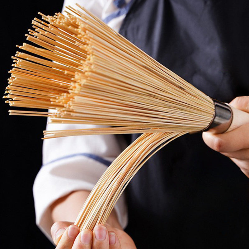 Handcrafted Brushes of Intangible Cultural Heritage Natural Bamboo Kitchen Brushes