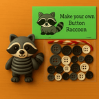 NOW! DIY Button Animal Ornaments - Creative Craft Kit for Kids, Develops Fine Motor Skills & Creativity
