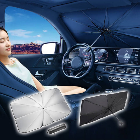 Summer Car Windshield Sun Shade Umbrella