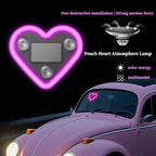 Promotion - Solar Powered Wireless LED Heart Shape C-Pillar Neon Light