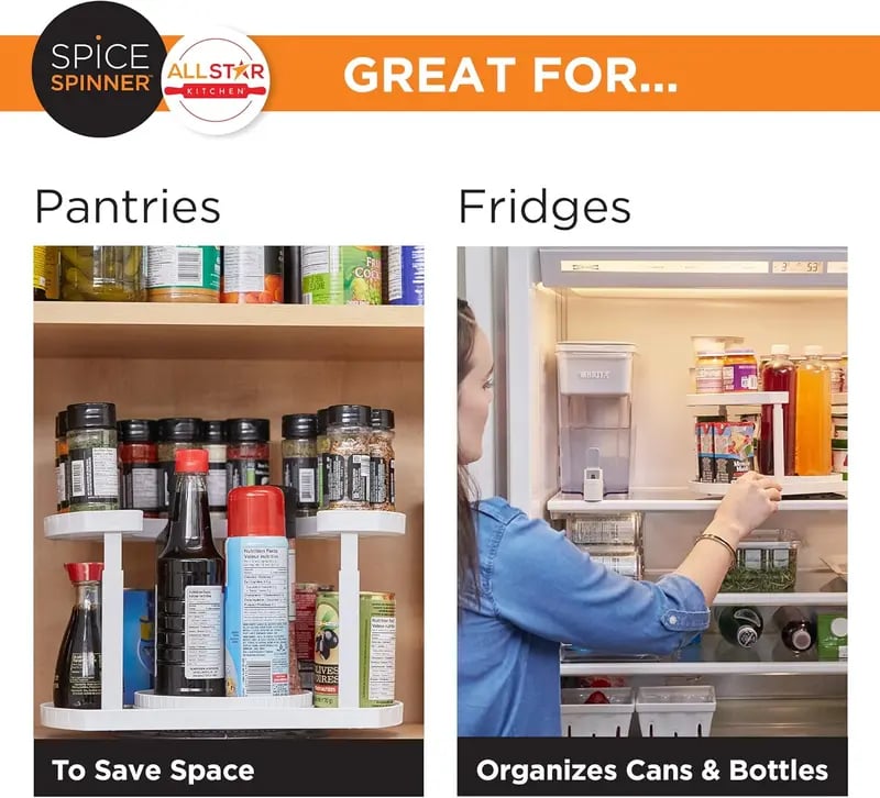 The Spice Spinner: Declutter Your Kitchen in Seconds, Find Every Spice in a Spin