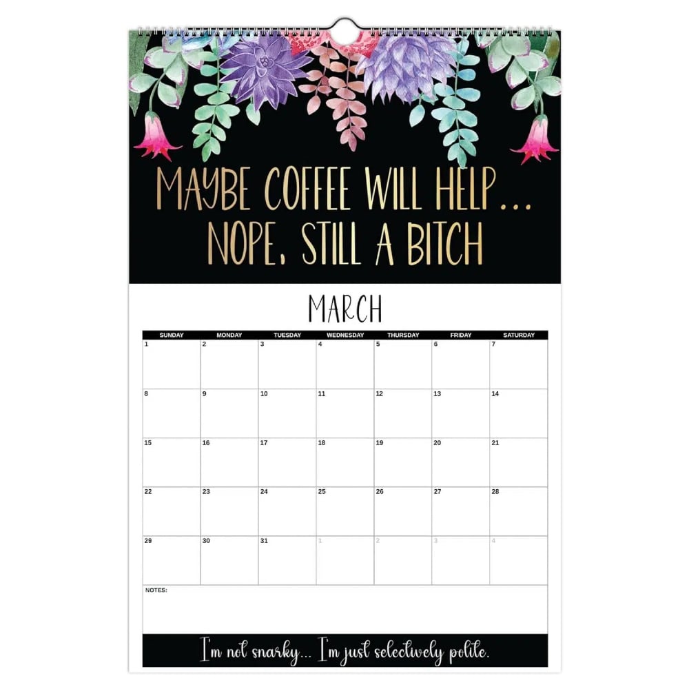 Here We F*cking Go Again: Swear Calendar for Tired-Ass Women