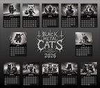 Black Metal Cats - Wall Calendar