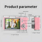 Portable 1080P Flip Screen Camera – Compact Pocket Vlog Camera with 32GB