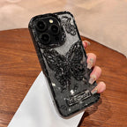 Galvanized Glitter Butterfly iPhone Case Holder