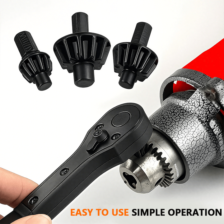 2 in 1 Drill Chuck Ratchet Spanner