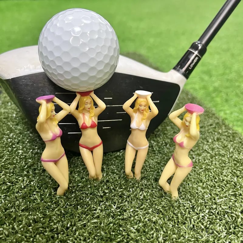 6PCS Funny Golf Tees, Mixed color
