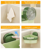 Limited Days-Up to Suction Cup Sink Corner Rack