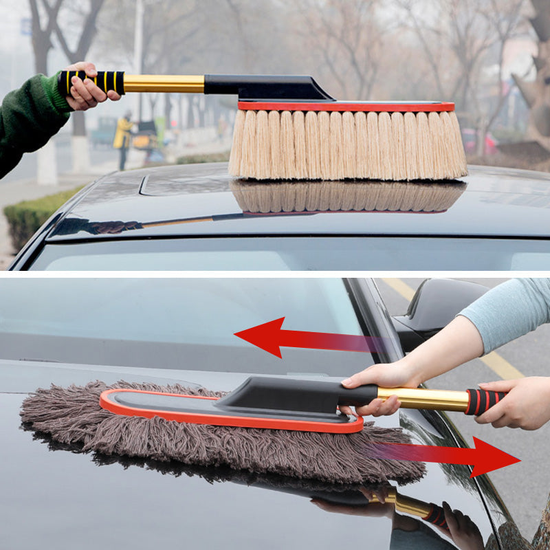 Retractable Professional Cotton Thread Car Cleaning Wax Brush