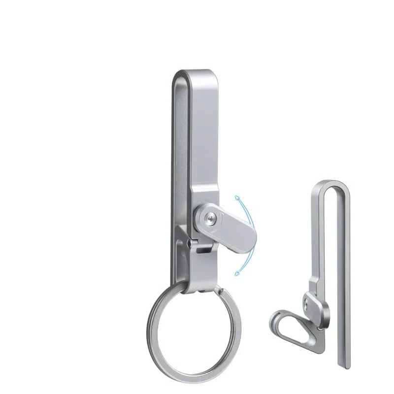Titanium Alloy Magnetic Keychain - Anti-Lost Quick-Release Key Ring
