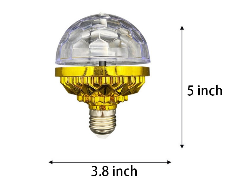 New Year Colorful Rotating Disco Ball Light