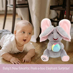 Cute Hide & Seek Elephant Plush Doll - Interactive Play with Soft Material, Perfect Gift for Kids