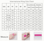 2-Piece Set Fashion Sparkling Cubic Zirconia Rings