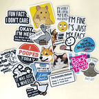130PCS Funny Saying Sticker Pack - Snarky, Sarcastic Bold Humor Vinyl Waterproof Meme stickers for laptop