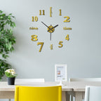 Promotion 3D Wall Decal Decorative Clock