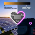 Promotion - Solar Powered Wireless LED Heart Shape C-Pillar Neon Light