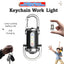 Rechargeable Mini Keychain Flashlight - 800 Lumens, 6 Modes, Perfect for Outdoor Adventures, Work, and Emergencies