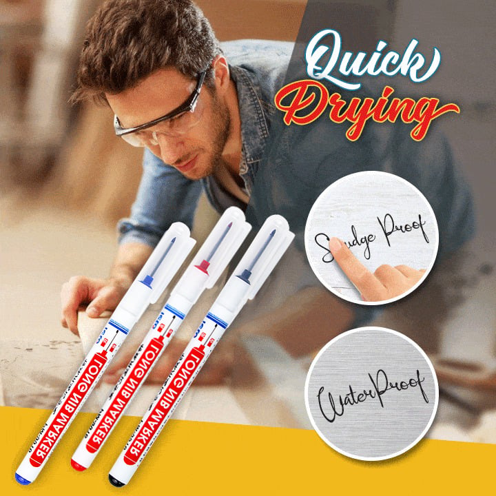 Multi-Purpose Woodworking Pen With Long Tip