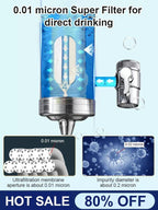 Installation-free Stainless Steel Household Faucet Water Purifier