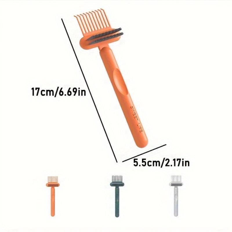 Comb & Hairbrush Cleaner Set — Dual-Tool Mini Rake/Bristle Brushes