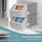 Stackable Hat Storage Boxes for Baseball Caps