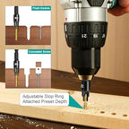 5PCS Countersink Drill Bit Set – Precision Drilling for Perfect Screw Holes