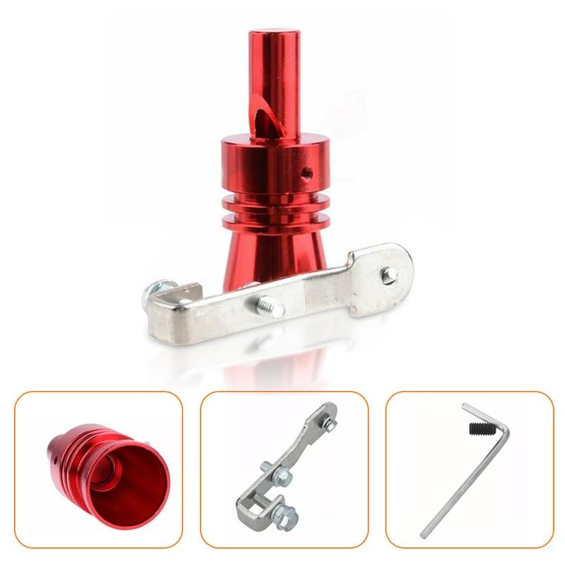 Aluminum Alloy Universal Turbo Whistle,Turbo Sound Exhaust Muffler Pipe Whistle Car Roar Maker