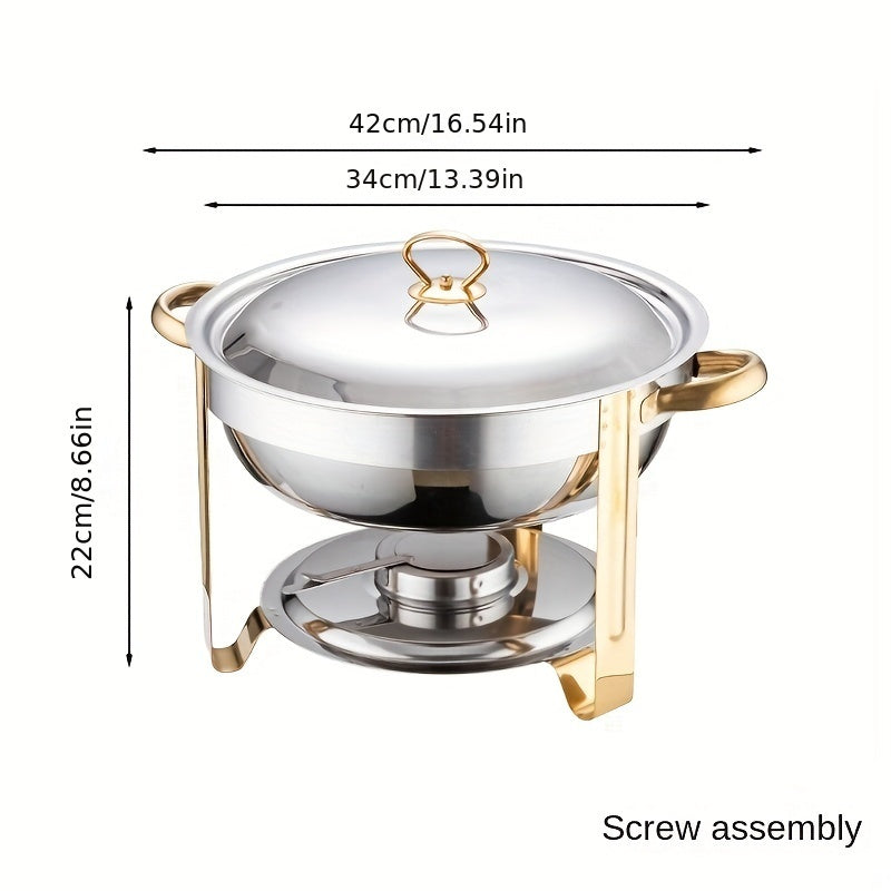 NOW! Stainless Steel Chafing Dish Buffet Set - Even Heat & Durable, Perfect for Holiday Gatherings and Parties