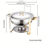 NOW! Stainless Steel Chafing Dish Buffet Set - Even Heat & Durable, Perfect for Holiday Gatherings and Parties