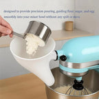 Flour Funnel for Kitchen Stand Mixer