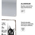 Vintage Black & White Cat Wall Art
