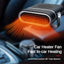 Portable Electric Car Heater Fan — 360° Rotation Fast Heating Window Fan Windshield Defogger