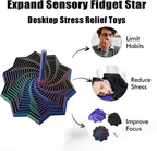 3D Printed Fidget Star – Stress Relief Whirling Toy