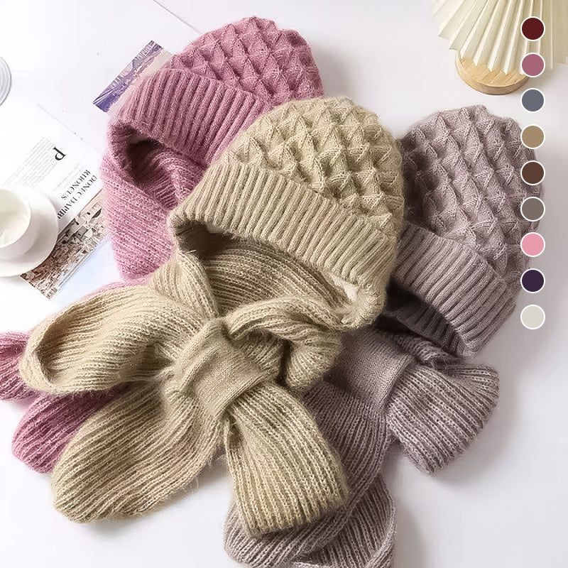 Integrated hearing protection Windproof cap Scarf