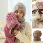 Integrated hearing protection Windproof cap Scarf