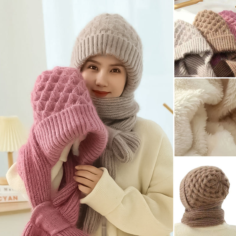 Integrated hearing protection Windproof cap Scarf