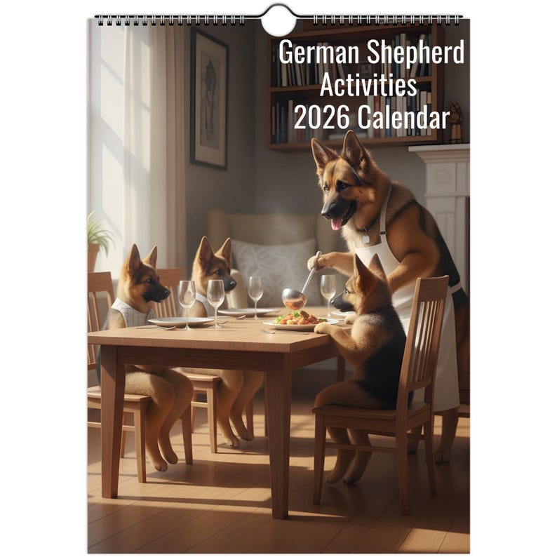 German Shepherd Calendar - Daily Activities