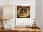 Weird cats in renaissance Wall Calendar