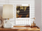 Weird cats in renaissance Wall Calendar