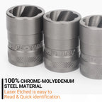 Mroace 32PCS Impact Bolt Extractor Socket Set（ ）