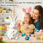 Easter Hollowed Rabbit Candle Holder