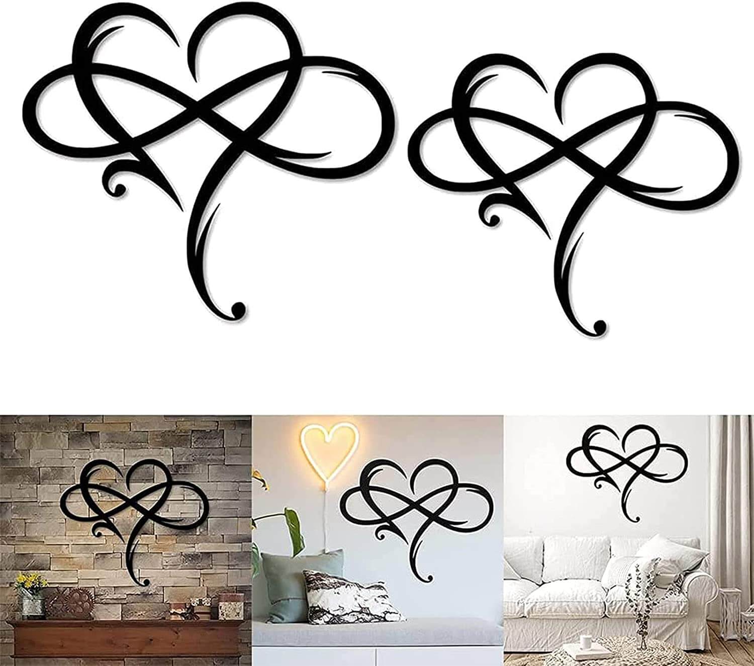 Ideal Gift - Infinity Heart Wall Decoration | Symbol of Eternal Love