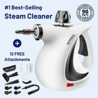 SALE !! Pressurized Handheld Multi-Surface Natural Steam Cleaner with 12 pcs Accessories