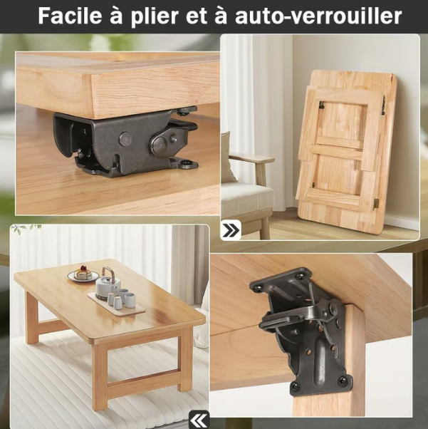 Limited 50% Discount Heavy Duty Folding Table Leg Brackets with Self-Locking Hinges