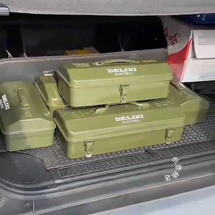 Metal Tool Organizer Box