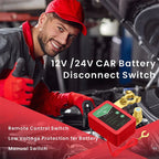 50% discount 12V/24V Remote Control Car Battery Disconnect Switch | Anti-theft & energy-saving design
