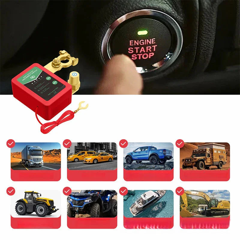 50% discount 12V/24V Remote Control Car Battery Disconnect Switch | Anti-theft & energy-saving design