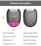 Multifunctional electric foot grinder