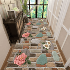 【 50% discount】Cut-out 3D carpet with floral flooring
