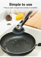 Multi-functional pot washing brush